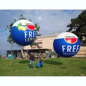 Pallone Gonfiabile a Forma di Pallone Aerostatico Gigante con Elio