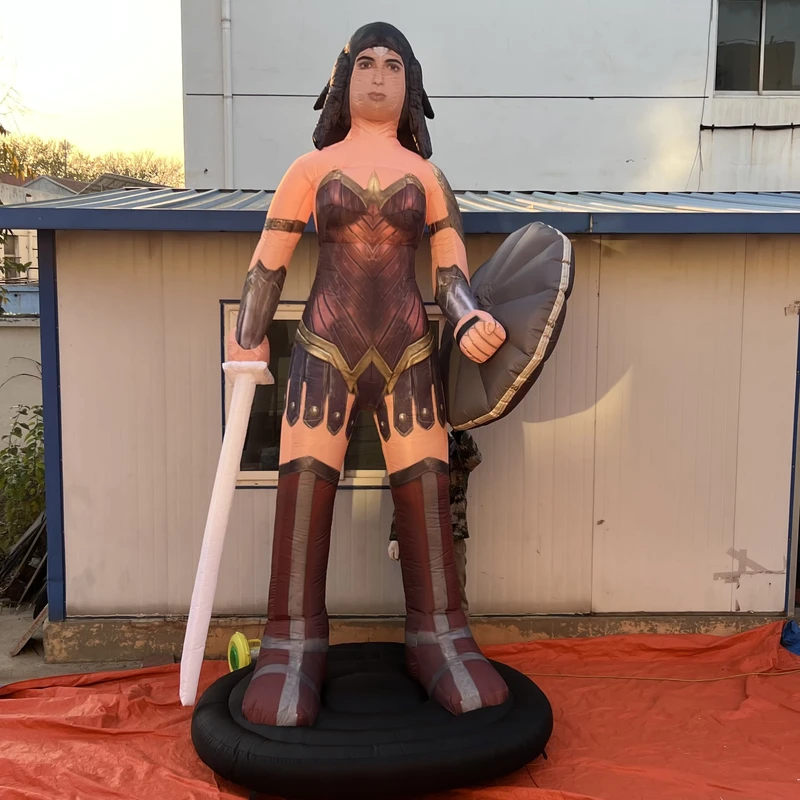 Modelo de Personagem Inflável Gigante para Publicidade ao Ar Livre, Super-Herói Inflável Personalizado para Promoção de Eventos