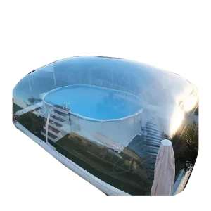 Giant Outdoor PVC Clear Inflatable Swimming Pool Cover Bubble Dome Tent Built In Fan CE Certified 10 12ft