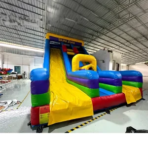 Giant Outdoor PVC Inflatable Bouncy Castle and Big Slide for Parties