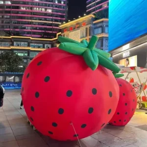 巨大 PVC インフレータブル広告フルーツ 野菜 ストロベリー レモン パイナップル キウイ オレンジスライス 洋ナシ りんご カスタムサイズ