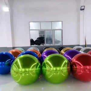 Giant PVC Inflatable Ball Double Layer Promotion Custom Hanging Outdoor with LED Lights for Party Decoration Advertising