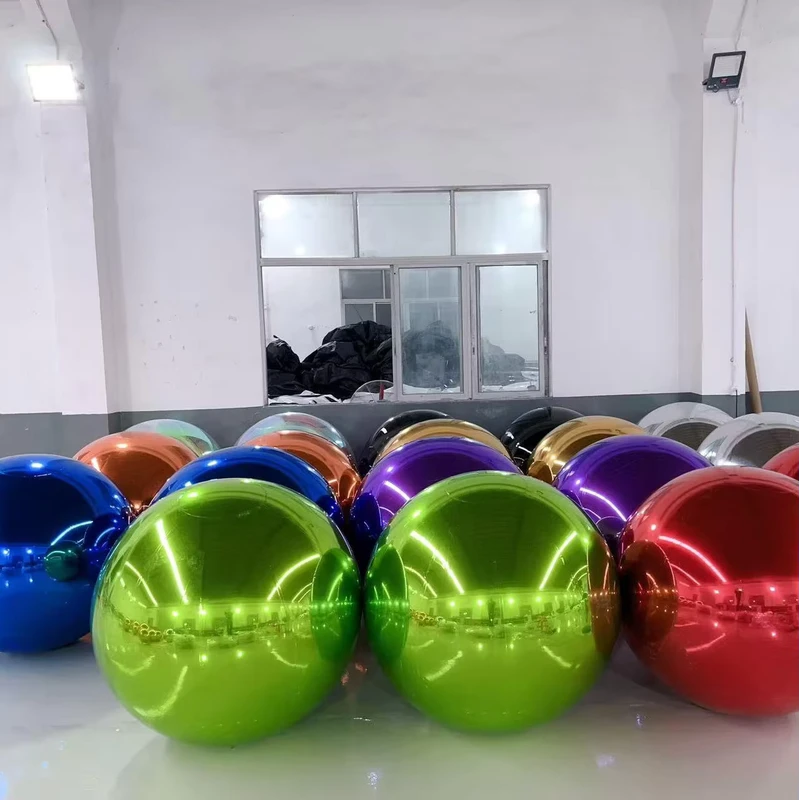 거대한 PVC 충전식 공 이중층 프로모션 맞춤형 야외 LED 조명 파티 장식 광고용