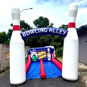 Riesiges PVC aufblasbares Bowling-Set Spiel Bowlingbahn Spiel für Kinder und Erwachsene