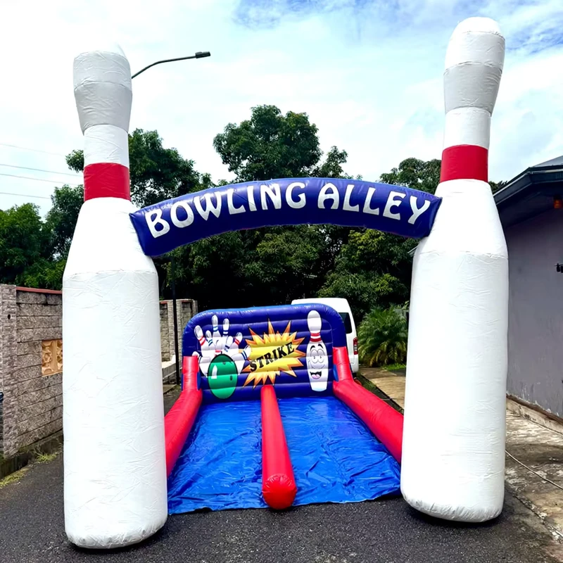 Giant PVC Inflatable Bowling Set Game Bowling Alley Game for Kids and Adults