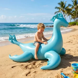 Giant PVC Inflatable Dragon Pool Float Water Rider Toy for Beach Swimming Pool Party