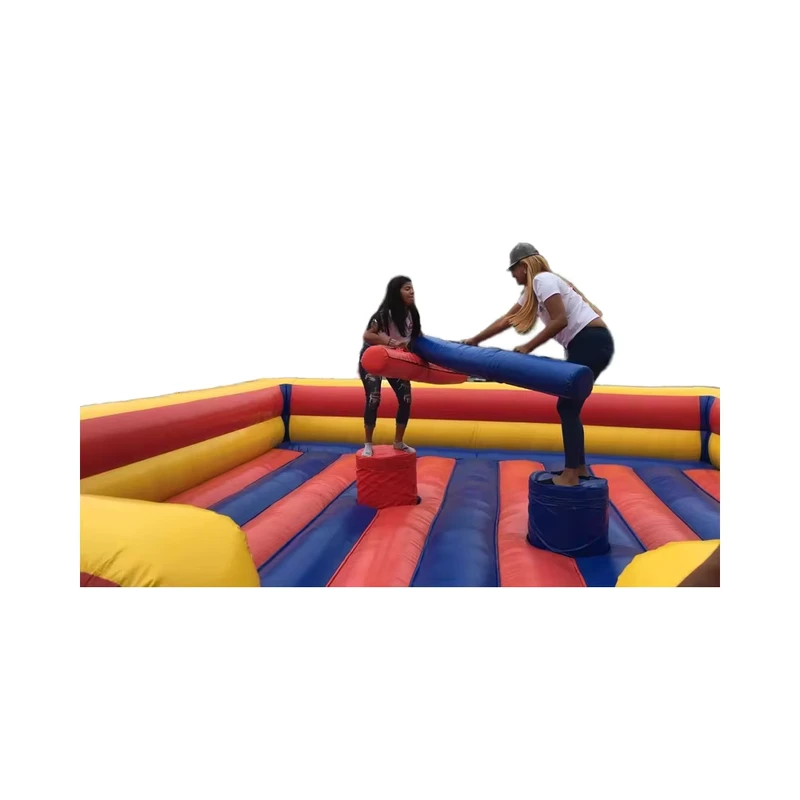 Riesiger PVC aufblasbarer Gladiatorenkampf, 4x4m, Outdoor-Sportspiele, Arena-Vermietungsoption, Kinder, 2-3 Jahre Garantie