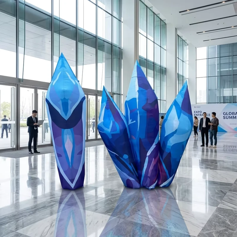 Giant Realistic Inflatable Crystal Model Eye catching Inflatable Rock Crystal or Berg Crystal for Alice Activity and Events