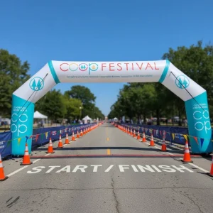 Giant Velcro Wristband Custom Party Event Finish Start Advertising Inflatable Race Blow up Arch Advertising Inflatable Goal Arch