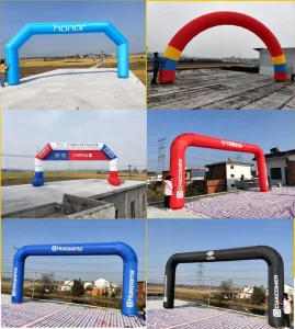 Arco Inflável Gigante à Prova de Água de 4-6 pés para Eventos e Exposições de Publicidade com Material de Tecido OXFORD Personalizado