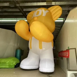 Giant Waterproof PVC Hugging Bear Merry Christmas Cartoon Doll Over 12ft