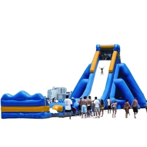 Giant inflatable water slide commercial bouncer for kids and adults