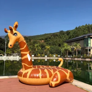 Giraffe Fun Floating Inflatable Toy Beach Pool Party PVC 190x150x160cm CE Certified
