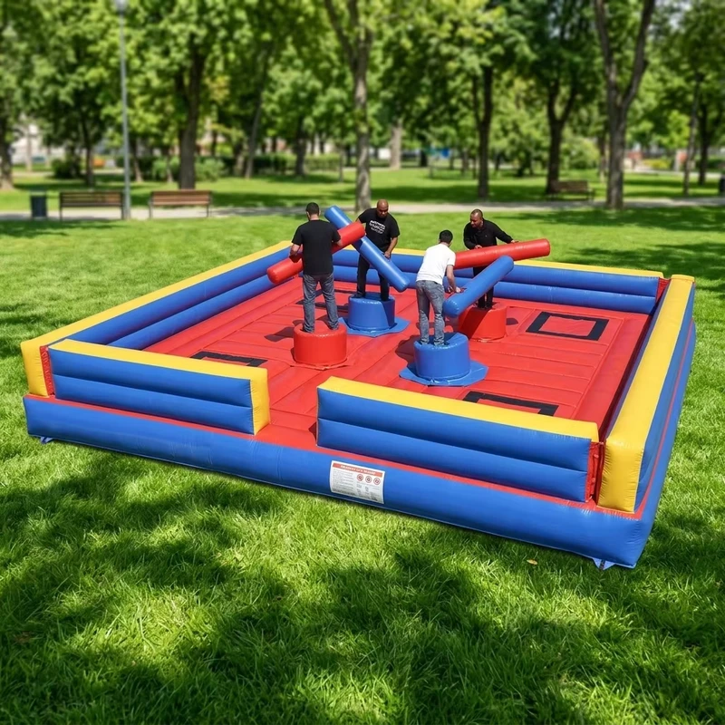 สนามแข่งขัน Gladiator Inflatable, เกมอินเตอร์แอคทีฟแบบเป่าลม