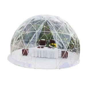 Glamping Geodesic Camping Dome Tent, Transparent TPU, Inflatable Bubble Clear Dome Tent