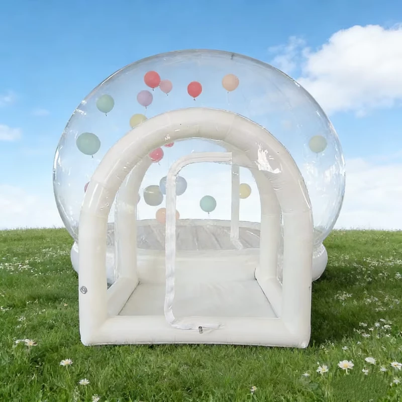 Tenda gonfiabile a bolle per glamping, casa gonfiabile trasparente con pallone per feste e matrimoni