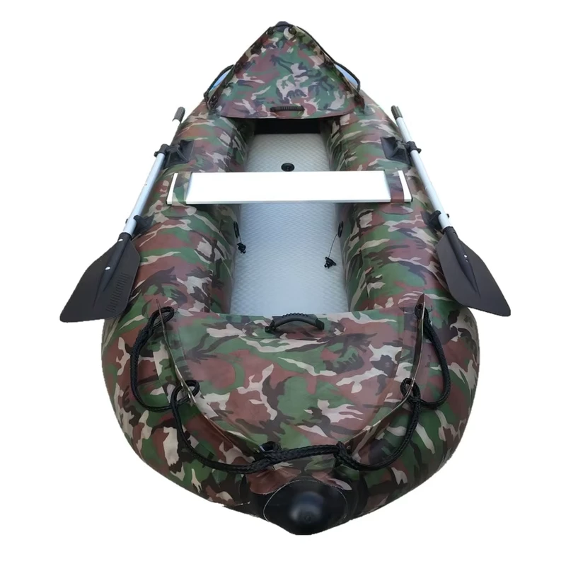 Goboat CE GTKA300 카모플라주 PVC 인플레이터블 보트 노 젓기 낚시 카약