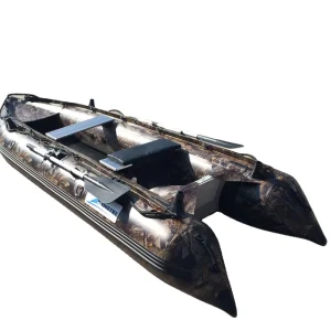 Goethe Goboat GTK370 12ft Wildwasser-Camo aufblasbares Boot, Angelkajak, Drop-Stitch-Kajak, Aluminiumbootsitz