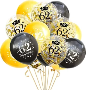 Globos Multicolores Dorados para Decoración de Cumpleaños, Feliz 50º 30º, Globos Inflables, Globos Transparentes
