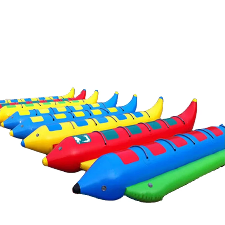 Good Price Inflatable Water Banana Boat towable Inflatable Water Sledge Toys inflatable Banana Raft for Entertainment