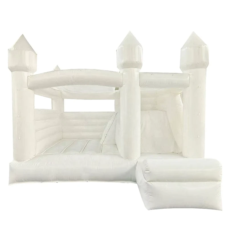 Kualitas Baik Kastil Bouncy Inflatable Warna Disesuaikan Rumah Bounce Pernikahan Material PVC Penggunaan Outdoor Logo Kustom Melompat