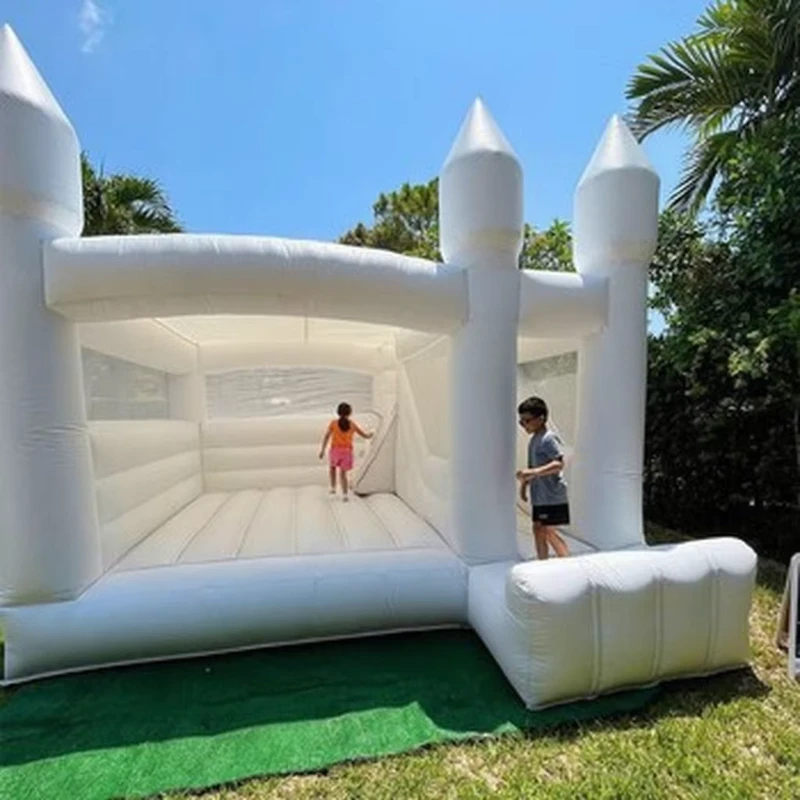 Good Quality Inflatable Bouncy Castle White Bounce Wedding Bounce House Inflatable Jumping