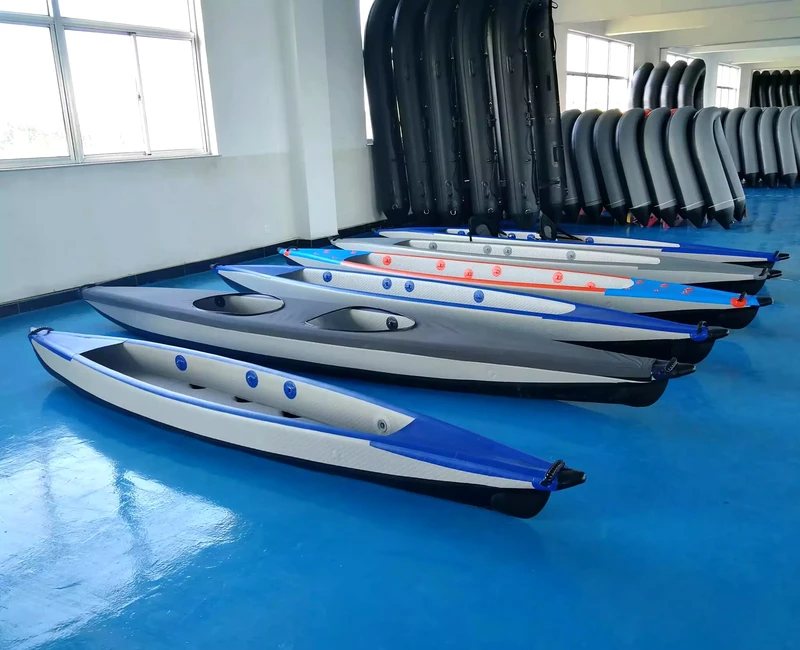 Good Quality Rowing Boat Drop Stitch +PVC 3 Person Kayaks