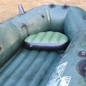 Green PVC Inflatable Seat Air Mat 46*32*10 cm Waterproof Outdoor Fishing Boat Pillow Waterplay Crafts Accessory 100KG Load