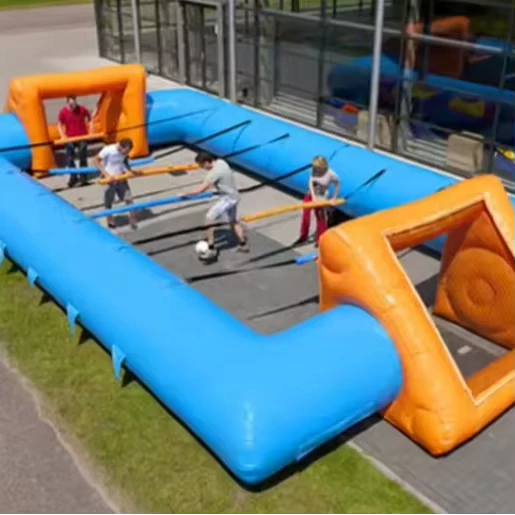 Opblaasbaar Menselijk Tafelvoetbalveld Soap Court Gebied Pitch Baby Foot Menselijke Soap Voetbal Opblaasbaar Kasteel