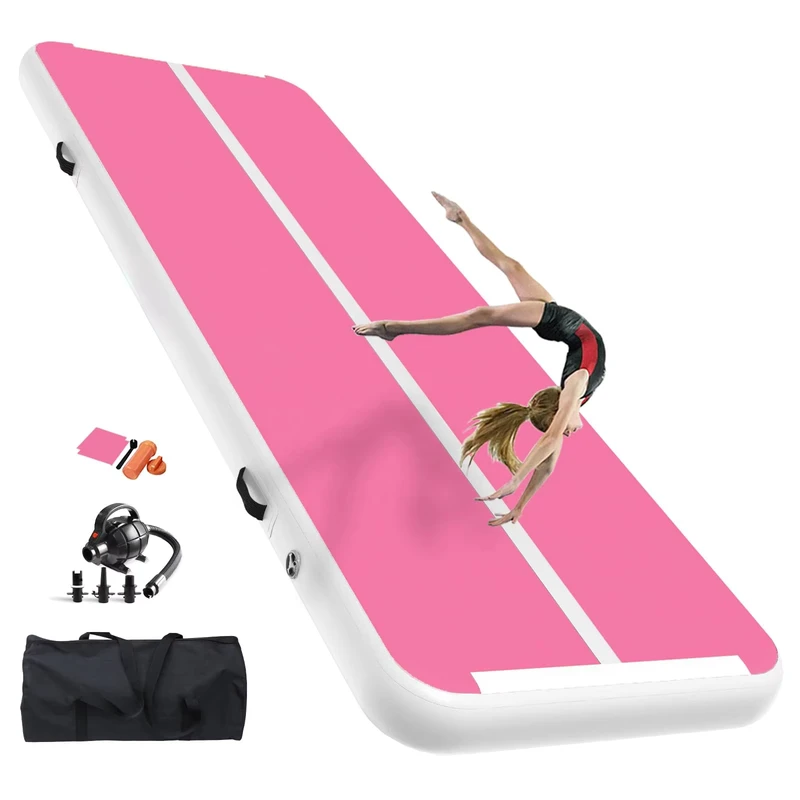 Gymnastiek Luchtmat Tumble Track Tumbling Mat Opblaasbare Vloermatten met Luchtpomp voor Thuisgebruik Gym Training