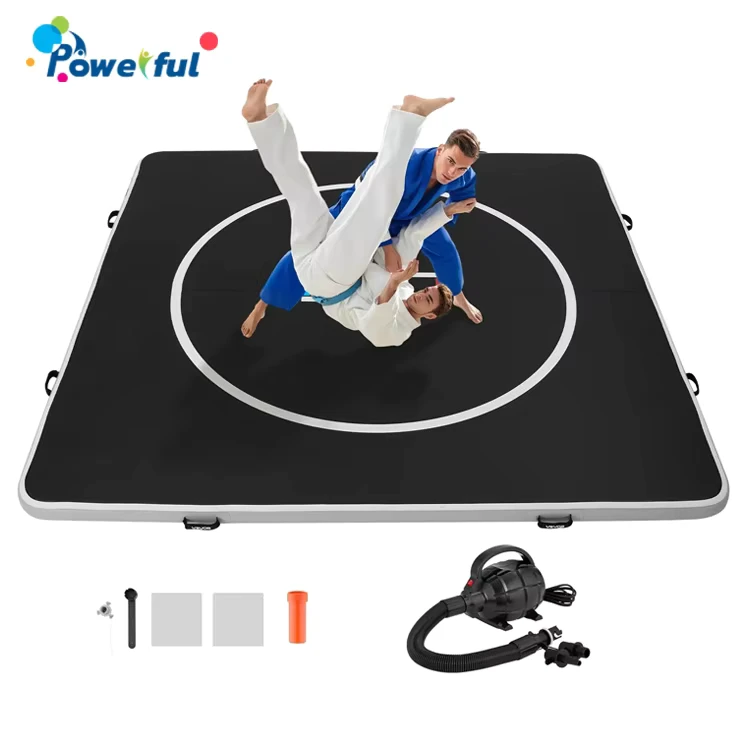 Tapis d'entraînement de gymnastique et arts martiaux, tapis de lutte gonflable, piste d'air gonflable pour Jiu Jitsu, BJJ, MMA, Judo