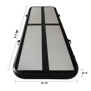 HANGJIA PVC Leather Air Track Tumbling Mat 10cm 20cm Thickness Customizable Length 6m 15m Inflatable Gymnastics Mat for Export