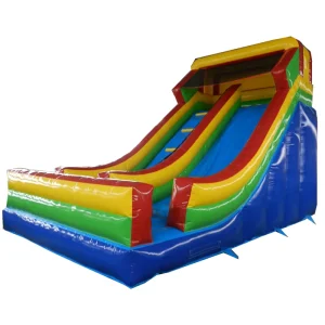 HTH Colorful PVC Lightweight Inflatable Dry Slide for Kids Commercial Use 600kg Capacity 7.2×3.6x4m