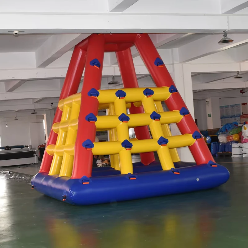Parchi acquatici gonfiabili HUAAO in PVC resistente, iceberg grandi giocattoli acquatici con colori e dimensioni personalizzabili, facile montaggio, OEM ODM