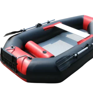 HX200 2.0M 3 Person High Speed Sport Yacht Inflatable Fishing Boat Rowing Kayak Canoe with Air Floor & Free Accessories