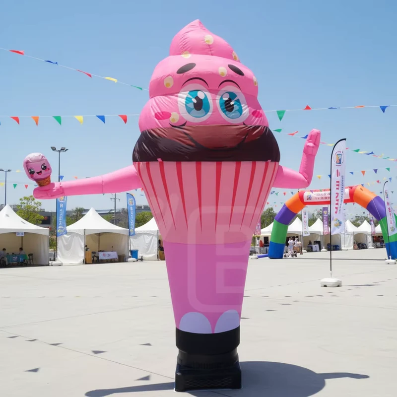 Halloween Custom Giant Realistic Cartoon Ice cream Advertising Inflatable Design for Events Outdoor Advertising Inflatables