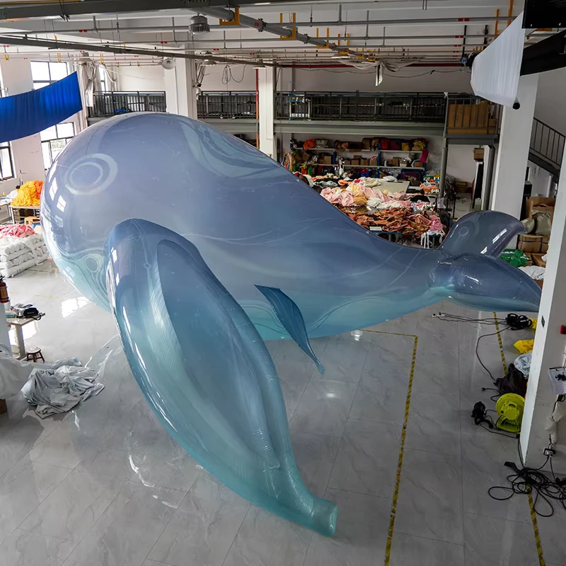 Halloween Custom Giant Realistic Cartoon Whale Airtight Advertising Inflatable Design for Events for Outdoor