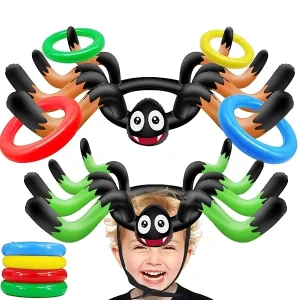 Halloween Eco friendly PVC Inflatable Spider Animal Shape for Kids Adult Indoor Outdoor Carnival Family Party Games Toys School