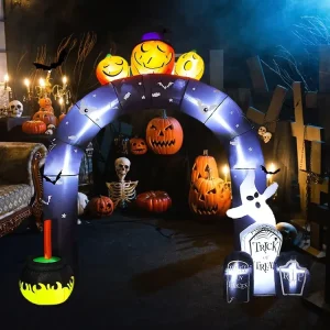 Arco Inflável de Balões para Halloween, Publicidade Inflável, Arco Inflável Personalizado para o Natal, Decoração Inflável