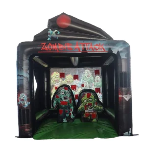 Halloween Interactive Inflatable Zombie Axe Throwing Sports Game for Kids Adults