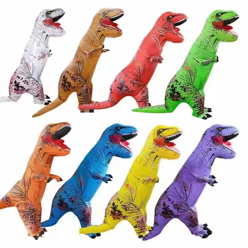 Halloween Jurassic-Thema Erwachsenen aufblasbares großes T-Rex Dinosaurierkostüm, Nähtechnik, kundenspezifische Farbe für Männer