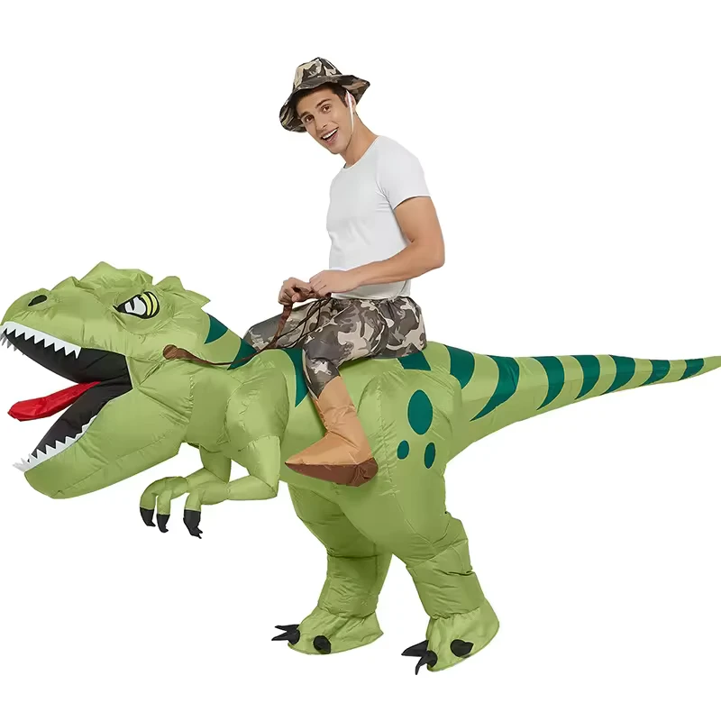 Halloween Party Riding Dinosaur Inflatable Costume Mascot