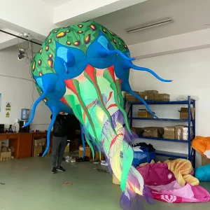 Hanging LED Lighting Inflatable Jellyfish Model Decoration for Event Party Decor