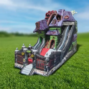 Haunted House Inflatable Slide Spooky Mansion Inflatable Big Slide