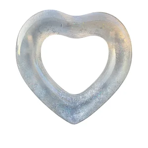 Heart Shape Environmental Protection PVC Inflatable Swimming Ring for Adults and Children