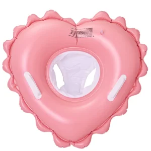 Heart Shape Inflatable Seat Float with Handles for Kids