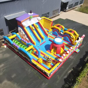 Taman Hiburan Inflatable Komersial Heavy-Duty untuk Bisnis Sewa Pesta Luar Ruangan