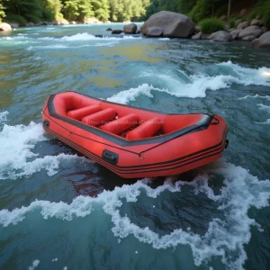 Robuste Drop-Stitch Selbstentleerende Boden-River-Boot Weiße Wasser-Rafting 8 Personen Aufblasbares Floß Driftboot
