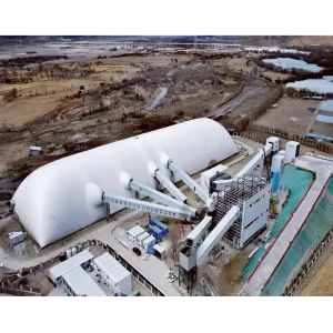 Heavy Duty Industrial Inflatable Air Dome Building Large Span Air Supported Structure Industrial Storage Warehouse UV Resistant