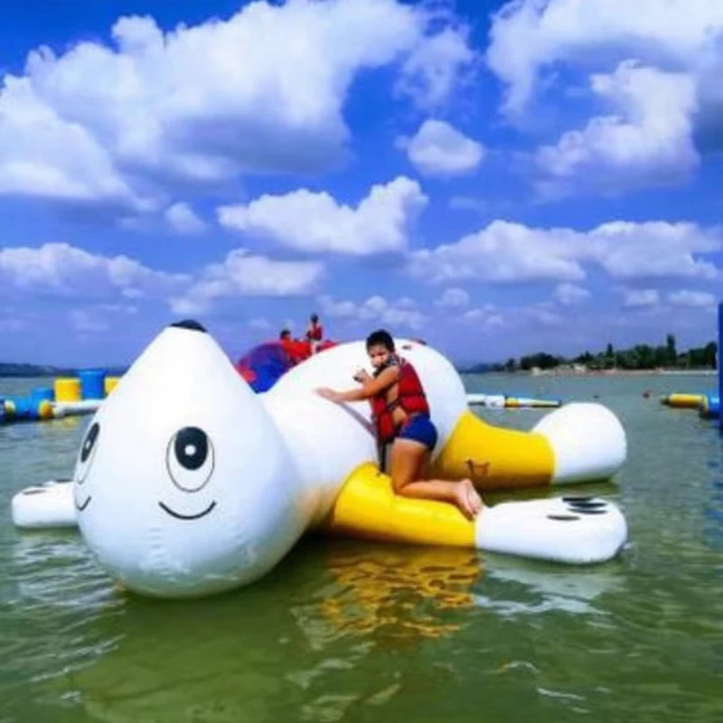 Tube remorquable gonflable robuste pour bateaux, flotteur de sport nautique commercial pour le lac, location de plage